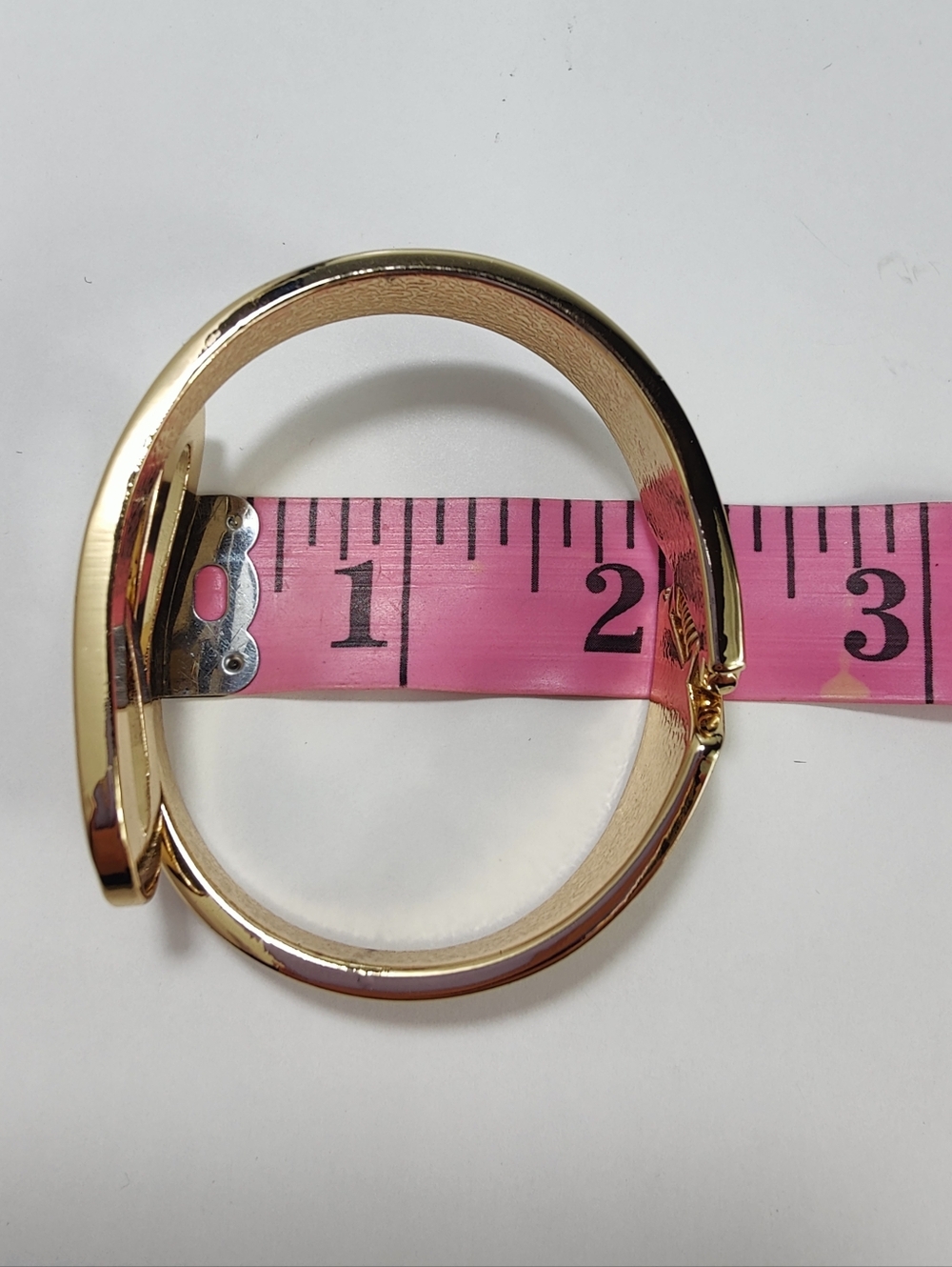 Modern Sculptural Gold Tone Cuff Bracelet Abstract Statement Bangle Designer - Picture 6 of 6